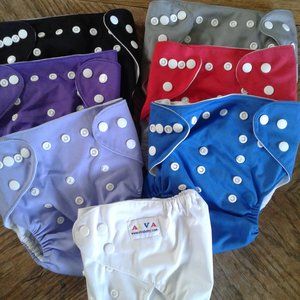 Alva brand Diaper Covers with inserts - lot of 7